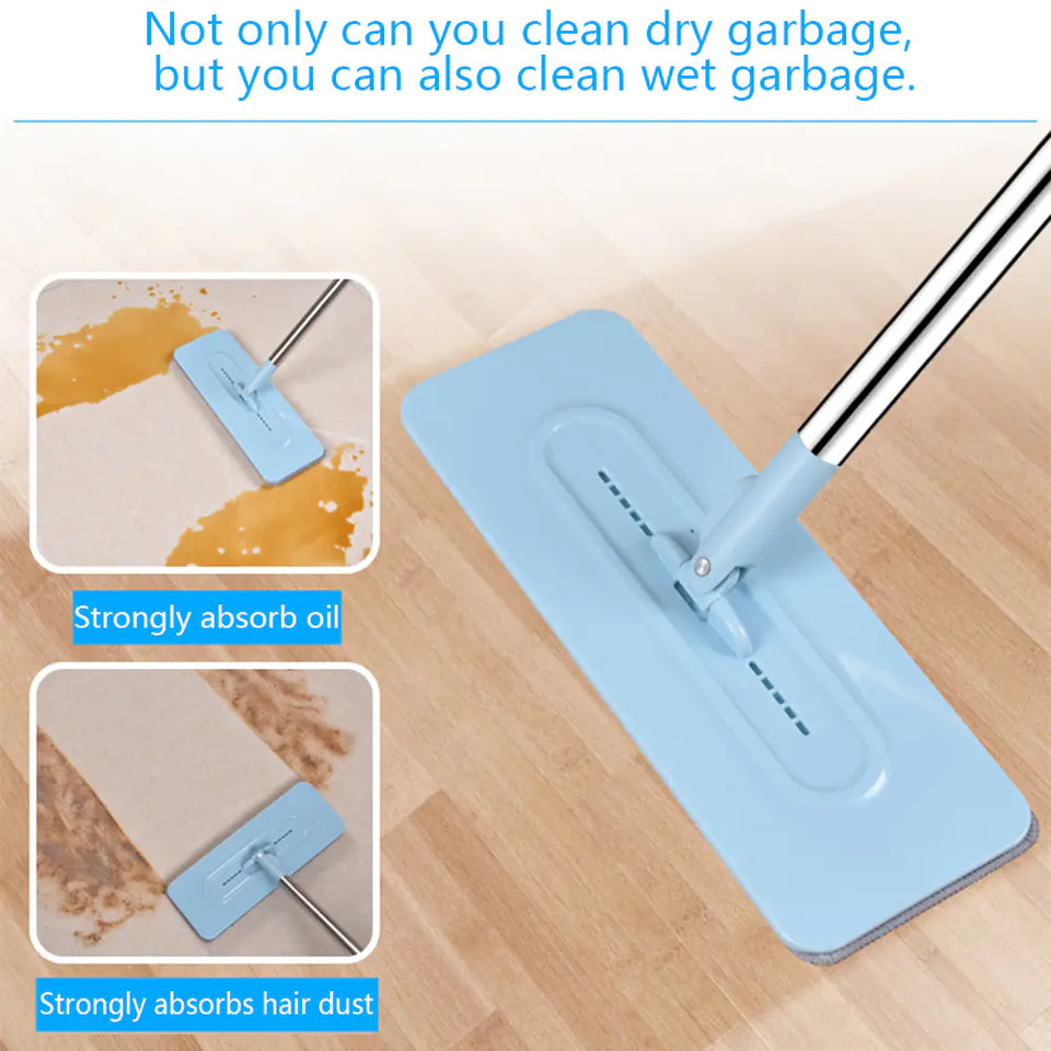 Self-Cleaning Flat Mop for Home Use (Wet & Dry)