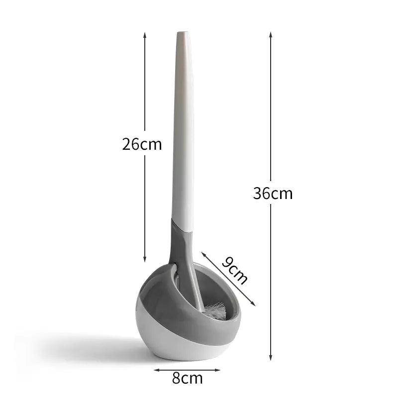 Toilet Brush Cleaning Set with Base for Home Use