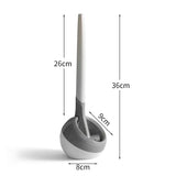 Toilet Brush Cleaning Set with Base for Home Use