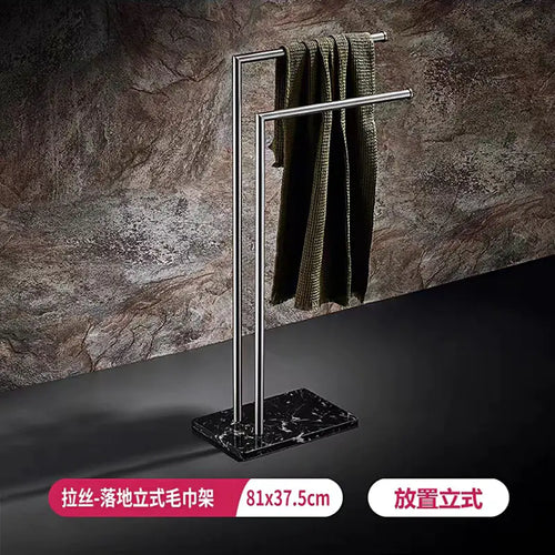 Marble Freestanding Towel Rack for Bathroom Storage