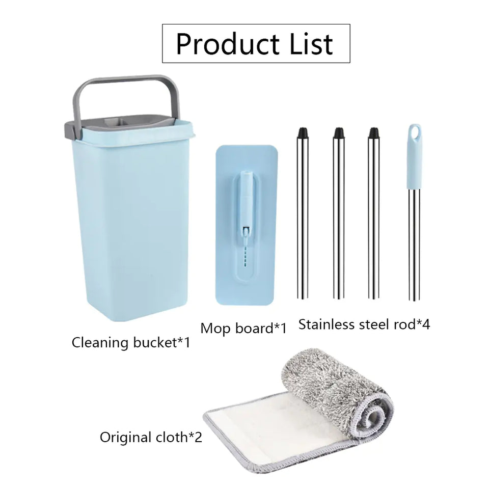 Self-Cleaning Flat Mop for Home Use (Wet & Dry)