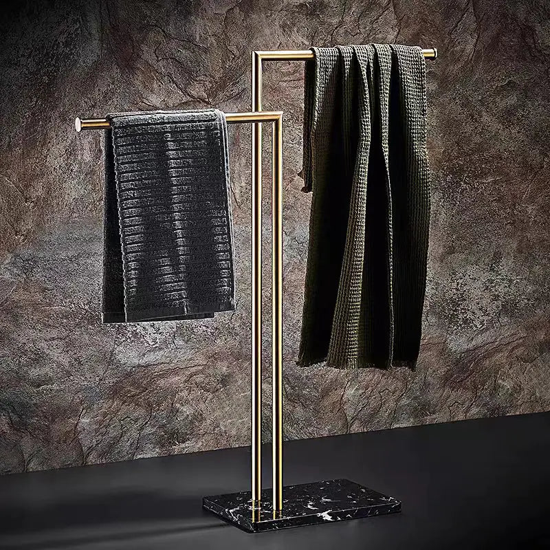 Marble Freestanding Towel Rack for Bathroom Storage