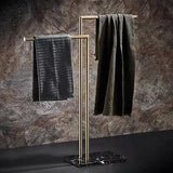 Marble Freestanding Towel Rack for Bathroom Storage