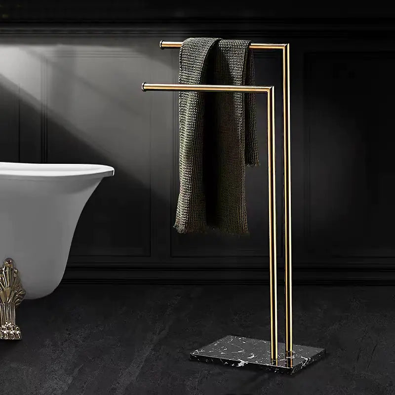 Marble Freestanding Towel Rack for Bathroom Storage