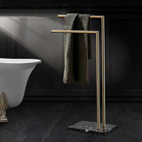 Marble Freestanding Towel Rack for Bathroom Storage