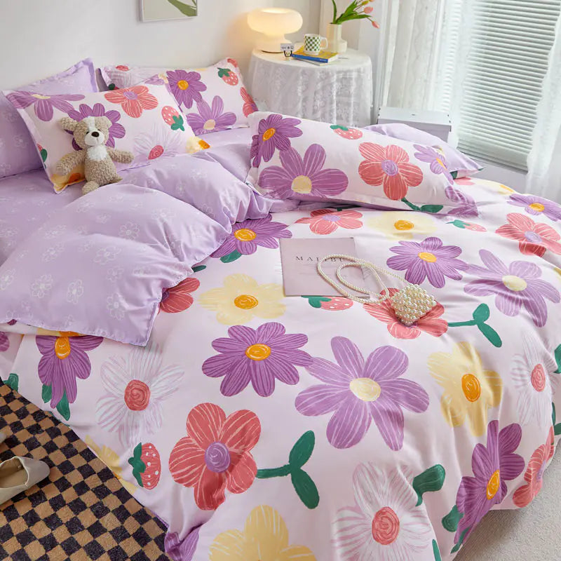 Fashion Cartoon Spring Bedding Sets for Kids & Adults