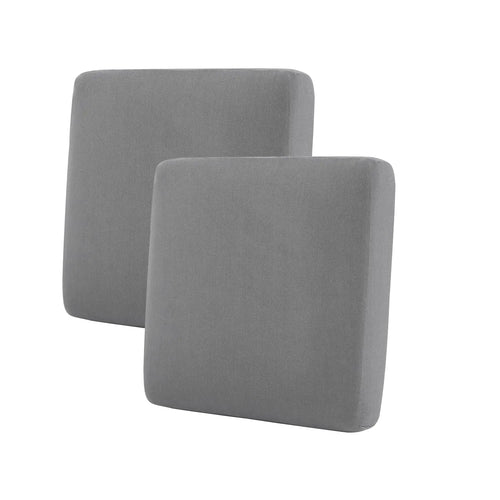 WEYOND Couch Cushion Covers Individual Large Super Stretch Chenille (Sturdier Version) Sofa Cushion Covers Couch Seat Covers Couch Slipcovers Furniture Protector (2 Piece Seat Cushion Covers Grey)