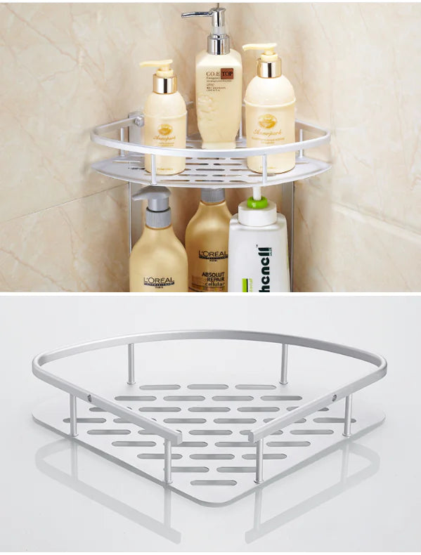 Bathroom Storage Rack, Space Saver Triangle Shelf