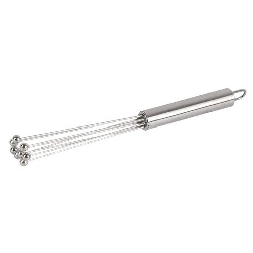Egg Beater Stainless Steel Balls Whisk Egg Beater Kitchen Stirring Tool and Hygienic Mixing Cooking Tools Glass Bead Design Baking Utensils